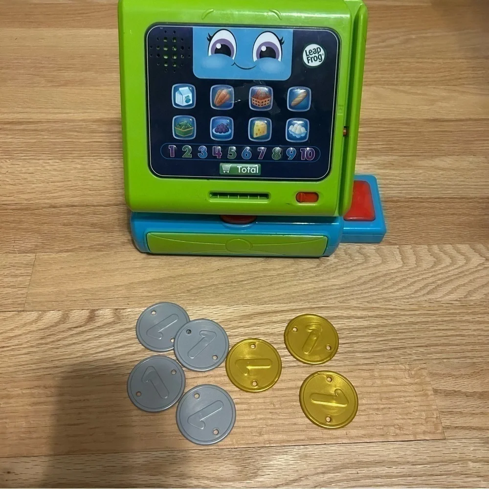 Leap Frog Touch Screen Cash Register Kids Toy Learning Green